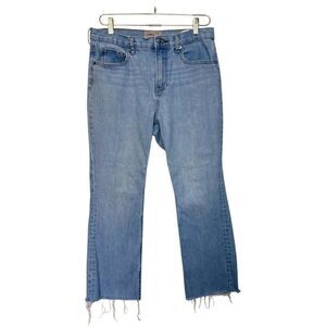 Everlane Straight Ankle Crop Jean Women 30‎ Lt Blue Wash Denim High Rise Casual